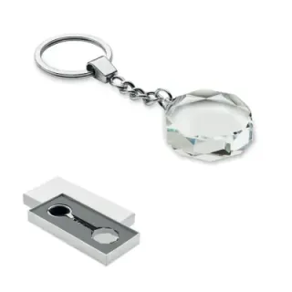 Glass round award key ring - MO2657 (MOCN#22)